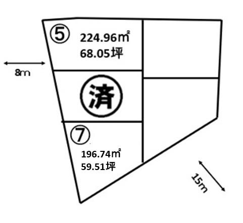 青森市浪岡女鹿沢⑤_区画図