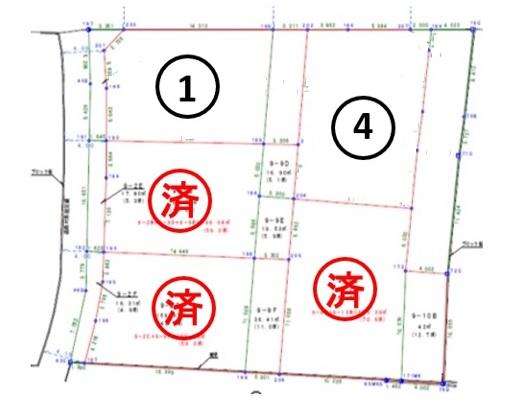 八戸市湊町新井田道①_区画図