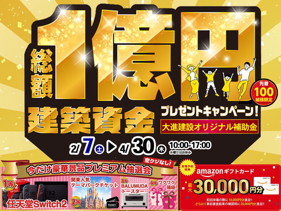 総額1億円プレゼントキャンペーン